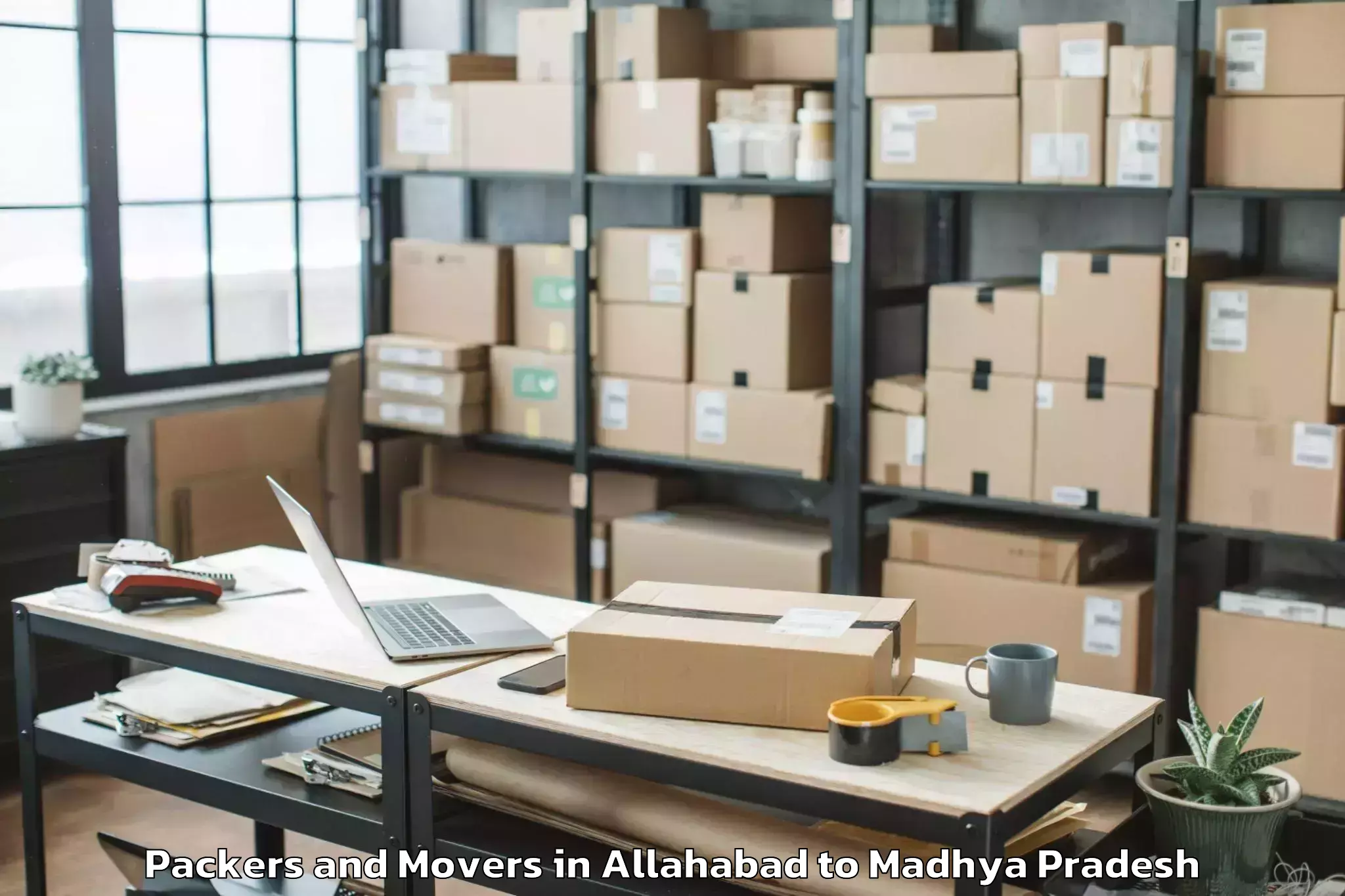 Trusted Allahabad to Saugor Packers And Movers